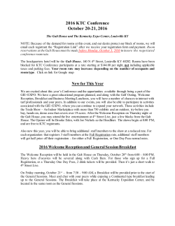 2016 KTC Conference October 20-21, 2016