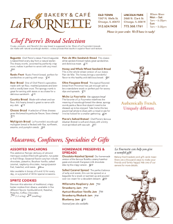 Chef Pierre`s Bread Selection