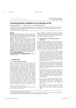 LocTree2 predicts localization for all domains of life
