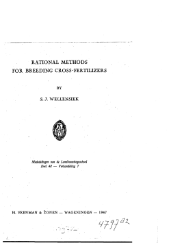 rational methods for breeding cross-fertilizers