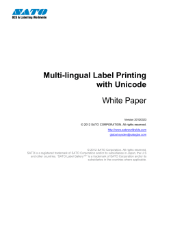 LG Unicode label printing