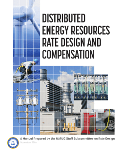 NARUC Manual on Distributed Energy Resources Rate Design and