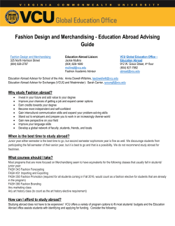 Fashion Design and Merchandising
