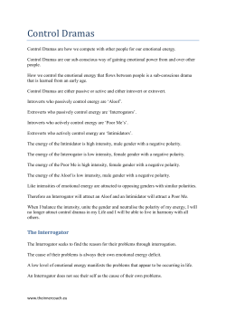 Control Dramas - The Inner Coach