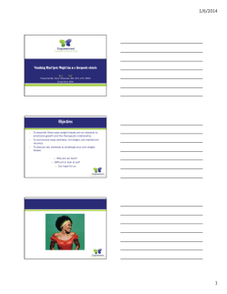 To describe three ways weight biases are an obstacle to emotional