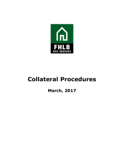 Collateral Procedures - Federal Home Loan Bank