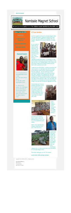 2014 May &ndash; A Trip to Nambale