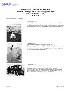 Checklist - American Visionary: John F. Kennedy`s Life and Times
