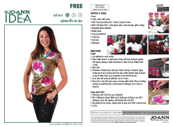2-page Jo-Ann Idea Layout Guide