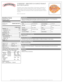 5150002282 - SMUCKER 3/4 OUNCE PEANUT BUTTER PLASTIC