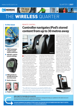 the wireless quarter - Nordic Semiconductor