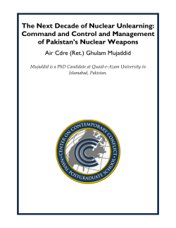The Next Decade of Nuclear Unlearning: Command and Control
