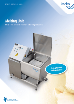 Melting Unit - Packo Industry