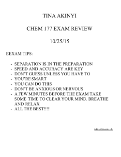 exam 3 review