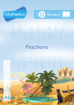 Fractions - Jesse Gray Primary School