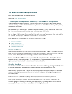 Dehydration &ndash; Whitaker - terravitawellness.com