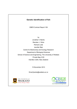 Genetic identification of fish
