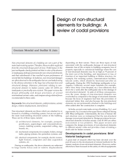 Design of non-structural elements for buildings