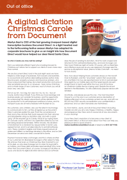 A digital Christmas Carole with Document Direct