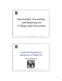 Intermediate Accounting and Reporting for Colleges