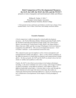 Developmental Measures Compared