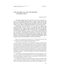 The Income Tax and the Burden of Perfection