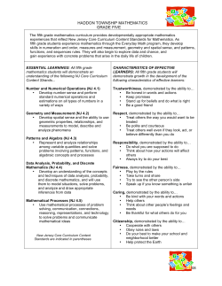 haddon township mathematics grade five