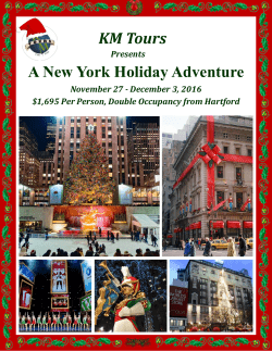 KM Tours A New York Holiday Adventure