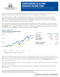 COMPOUNDING IN ACTION&ndash; FRANKLIN INCOME FUND