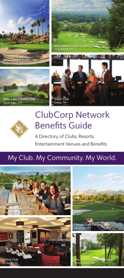 ClubCorp Network Benefits Guide