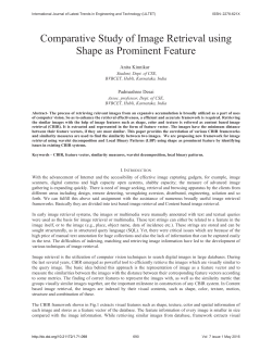 Comparative Study of Image Retrieval using Shape as Prominent