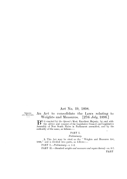 Act No. 19, 1898. An Act to consolidate the Laws relating to