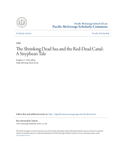 The Shrinking Dead Sea and the Red