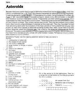 Asteroids - CBSD.org