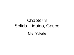 Section 1 States of Matter