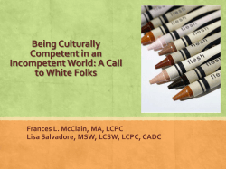 Multicultural Proficiency - National Organization of Forensic Social