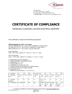certificate of compliance