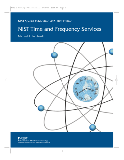 NIST Time and Frequency Services