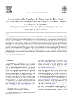 Constraints on the Greenland Ice Sheet since the Last Glacial