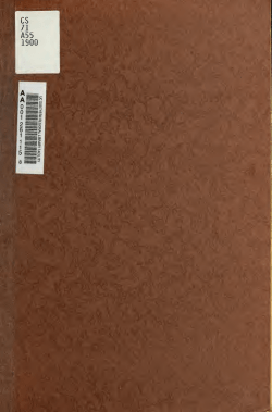 A monograph of the Anderson, Clark, Marshall
