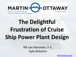 The Delightful Frustration of Cruise Ship Power Plant Design