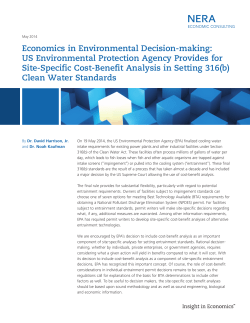 Economics in Environmental Decision-making