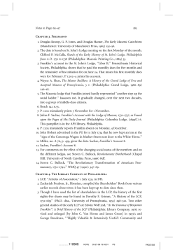 Chapter 3. Freemason 1. Douglas Knoop, G. P. Jones, and Douglas