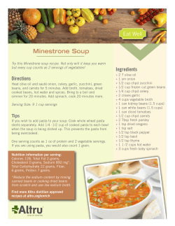 Minestrone Soup