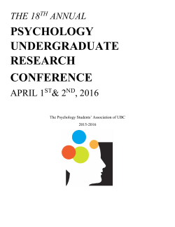 psychology undergraduate research conference