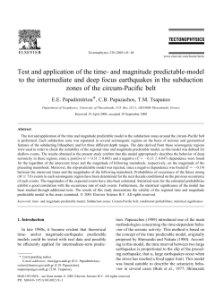 Test and application of the time- and magnitude predictable