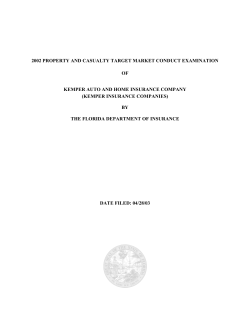 2002 property and casualty target market conduct examination