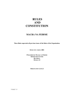 rules and constitution