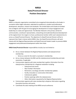 Review State/Provincial Director position description.