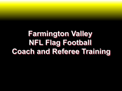 Upward Flag Football Referee Training